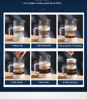 GIANXI Hacer Café a Mano Cafetera Multifuncional Filtro Para Casa Con Filtro De Té Para Preparar Café Frío Y Té Pot De Café - details 14