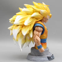 Figura De Acción Dragon Ball 20cm Gk Goku Semi-Cabeza Super Saiyan Modelo Hecho a Mano Estatua De Colección Decoración Juguete Regalo - details 1