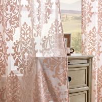 1 Pieza De Cortinas De Encaje Francés Rosa Con Diseño De Fénix Para Decoración De Sala De Estar Y Dormitorio Montaje En Pared - details 5