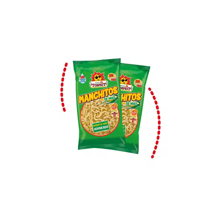 Tosfrit Aperitivos - Caja de Manchitos de Maíz Horneado - Elige el Tamaño y Recuerda Tu Infancia. Sin Gluten - Si se solicita se puede enviar palomitas mantequilla o ketchup - 1