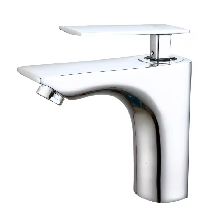 DP GRIFERÍA Grifo Lavabo Monomando Serie Amur Base de Latón Cartucho de Discos Cerámicos 35mm S/F Acabado Cromo - Diseño Elegante - 1
