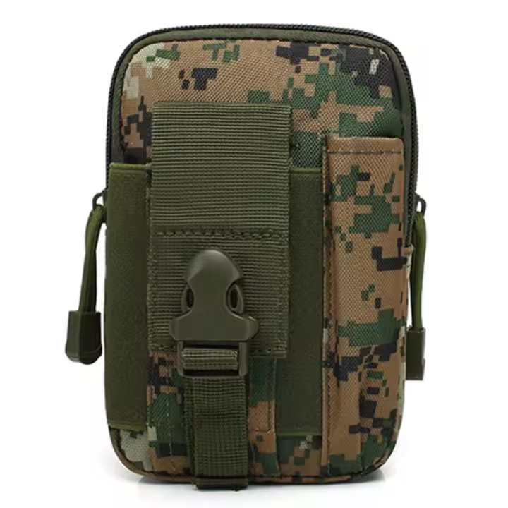 Bolsa De Cintura Para Teléfono Móvil Impermeable De Nylon Multifuncional Casual Para Hombres Small Bag Pouch De Deporte - 1