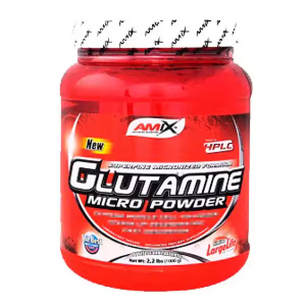 AMIX - Glutamine MicroPowder - 1 Kg - Recuperación muscular y salud intestinal - 1 kilogramo de Glutamina en polvo - Fórmula micronizada para absorción rápida. - 1