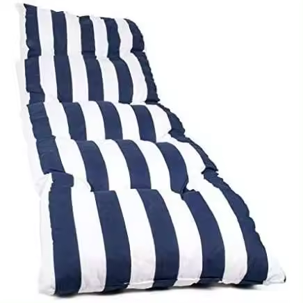 REINO MANSIDI Cojín Tumbona 180x55x8cm Diseños Variados Raya Azul - 1