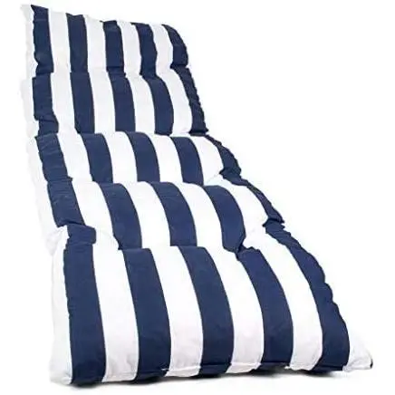 REINO MANSIDI Cojín Tumbona 180x55x8cm Diseños Variados Raya Azul - 1