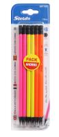 Stelam Matita Lápices HB con Goma, 12 Unidades, 19 cm, Madera Negra  (Elegante, Duradera, Suave), Ideal para Estudiantes, Regalos y Dibujo - Pack Ahorro - details 1