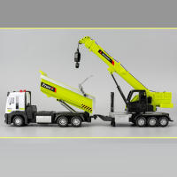 Camión Cargador Escala 1/32 Con Sonido Y Luz Vehículos De Acción Móvil Regalo De Cumpleaños Modelo De Metal Y Plástico Duradero Tamaño Aproximado 32*6*7CM - details 7