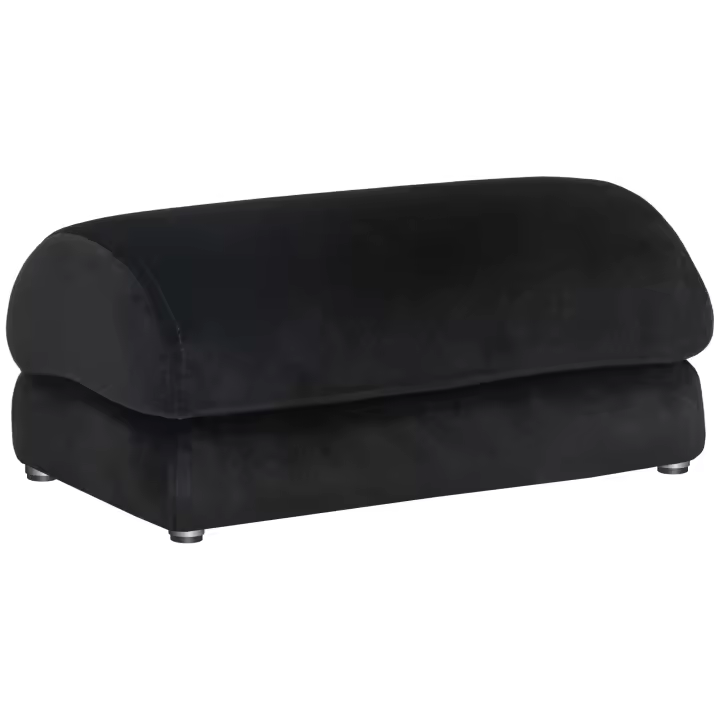 HOMCOM Reposapiés de Oficina Reposapiés con Relleno de Espuma y Almohadillas Antideslizantes para Estudio Hogar Negro - 1