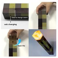 Lámpara Nocturna LED Brownstone Torch De 11.5 Pulgadas Recargable Por USB Luz De Mesa Para Decoración De Juego Y Cumpleaños Regalo Para Niños Forma Rectangular Fuente De Luz LED Incluida - details 4