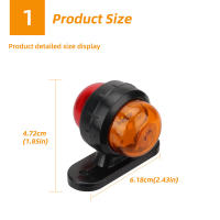 Luz De Marca Lateral LED 2X 12v 24v Para Remolques Delantera Y Trasera Luz De Alineación Indicador Lámpara Perimetral Luz De Cola Para Camión Caravana - details 1