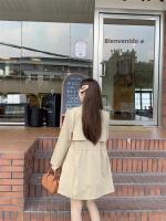 Abrigo De Trench Elegante Para Mujer plus Talla Primavera/Otoño Con Cierre De Cordón Estilo Coreano Casual Versátil Con Bolsillos - details 30