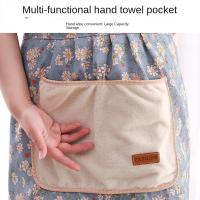 Delantal Para Mujer Con Encaje Y Gran Bolsillo Para Cocina Y Limpieza Delantal De Algodón Y Poliéster Transpirable Estilo Japonés - details 5