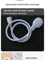 Extensor De Grifo Multifuncional Portátil Para Ducha Externa Baño De Perros Lavado De Cabello Blanco ABS Para Dormitorio - details 3