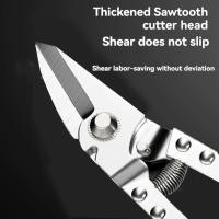 Tijeras De Acero Inoxidable Para Corte Preciso De Metálicos Y PVC Duraderas Y Resistentes Al Rust Never Rust Corte Largo - details 2