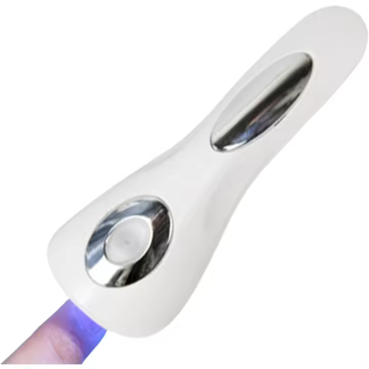 Minisecador de uñas portátil UV LED, lámpara de uñas de gel, secada rápido, recargable, 2 temporizadores, 10 W, para manicura en casa, color Blanco - 1