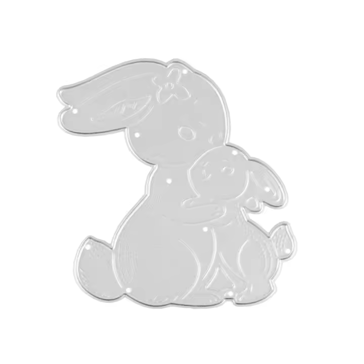 Cortadores De Metal Para Decoración De Pascua Conejos Conejitos Y Huevo Múltiples Uso En Scrapbooking Álbumes De Fotos Y Cartas DIY - 1