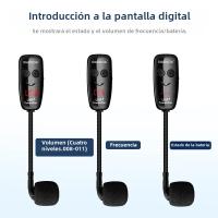 XIAOKOA UHF Micrófono Inalámbrico Para Saxofón Y Trumpet 160ft De Alcance Transmisor Y Receptor Plug And Play Kit De Micrófonos - details 6