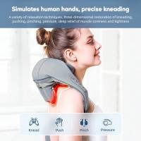 Almohada De Masaje Corporal Eléctrica Profundo Amasado Regalo De Navidad Para Cuello Espalda Hombros Uso Doméstico Y Salud - details 5