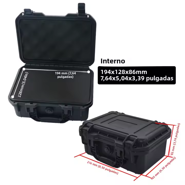 Estuche De Mano Impermeable Y Resistente a Impactos Con Espuma Previamente Cortada Para Herramientas Caja De Almacenamiento Sin Personal Controlado - 1