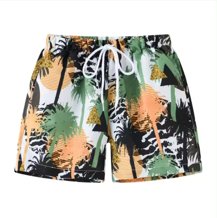 Cool and comfortable summer beach shorts for boys and girls Children's shorts Boys and girls fashion cartoon beach shorts baby casual sports shorts swimming trunks thin - 1