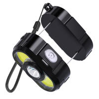 Lámpara Frontal COB LED Roja Portátil Con Correa Oculta Y Carga USB Tipo C Linterna Magnética Para Trabajo Al Aire Libre - details 1