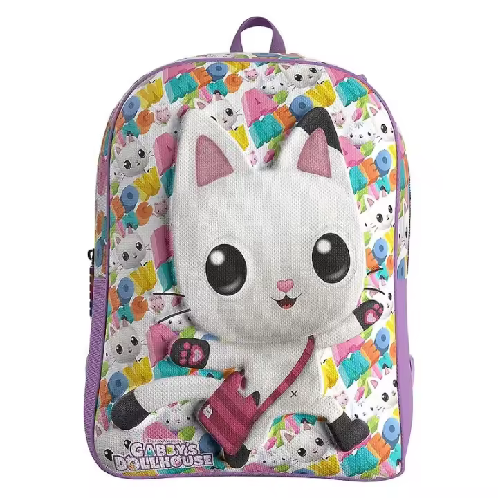 Mochila 30cm Eva Gato Pandy Patitas 3D La Casa de Muñecas de Gabby - A Partir de 3 Años - Diseño 3D - Ideal para Niños - Marca Cyp - Dimensiones 30x22x15 - 1