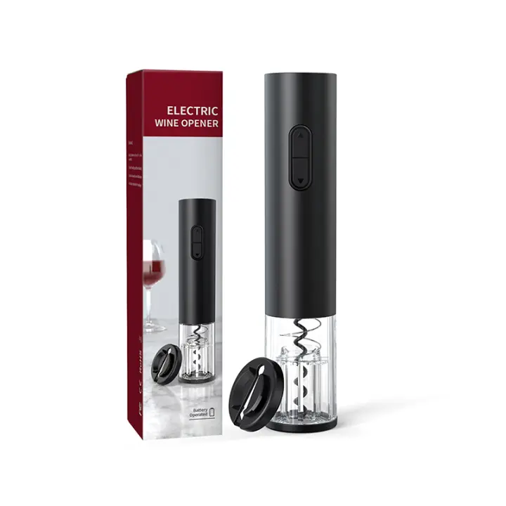 Kit Eléctrico para Abrir Botellas de Vino Kolitong (Caja Regalo Elegante) | Abridor Un Toque + 6 Piezas de Utensilios de Vino | Base Portátil · Inoxidable Profesional · Ideal para Hogar y Fiestas KB1-602102 - 1