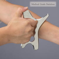 Herramienta De Masaje Gua Sha En Acero Inoxidable Para Relajación De Tissue Suave Reducción De Dolor En Cabeza Cuello Espalda - details 10
