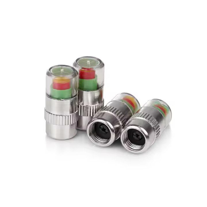 Mediawave Store Kit 4 manómetros de rueda con indicador LED universal 2,4 bar 36 PSI - 1