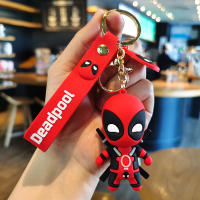 Llavero De Muñeca Marvel Deadpool Q Version Para Banda De Moda Llavero De Bolsa Para Parejas Regalo De Cumpleaños Figura De Anime - details 1