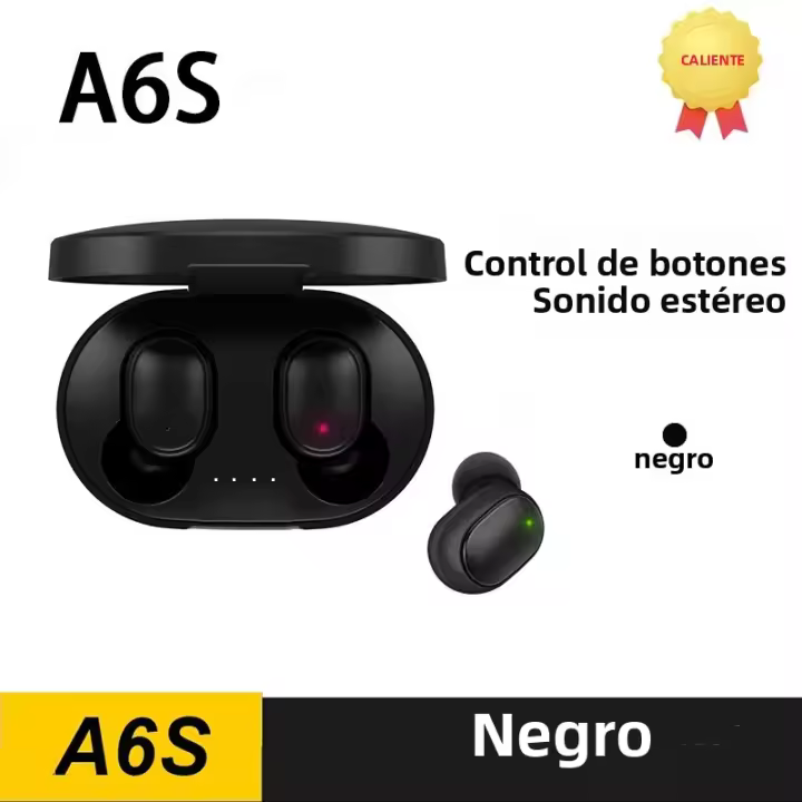 Auriculares Bluetooth TWS Original A6S Inalámbricos Estéreo Con Micrófono Caja De Carga Para Smartphone Auriculares Deportivos - 1
