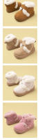 Botas De Princesa Retro Para Niñas Lástima Casual Con Suela TPR Zapatos De Peluche Antideslizantes Invierno Edad 4-6 Años - details 4