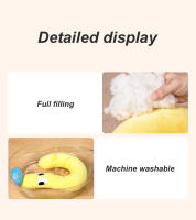Almohada Para Mascotas Pequeñas U-Cuadrada Protector De Cuello Para Sueño Profundo Perro Gato Pupusa Almohada De Cabeza Para Descanso Pet Supplies - details 5
