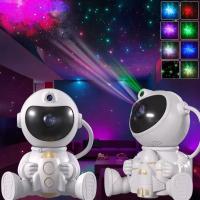 Proyector De Estrellas Galácticas LED Astronauta Rocket Luz De Noche Para Decoración De Habitación Regalo Para - details 1