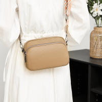 Bolso cruzado de piel auténtica para mujer, bandolera de diseñador de lujo, Color sólido, 100%, 2023 - details 13