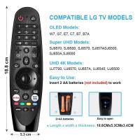 Lg Remote Magic Remote Compatible con muchos modelos de LG, Netflix y Prime Video Hotkeys - details 7
