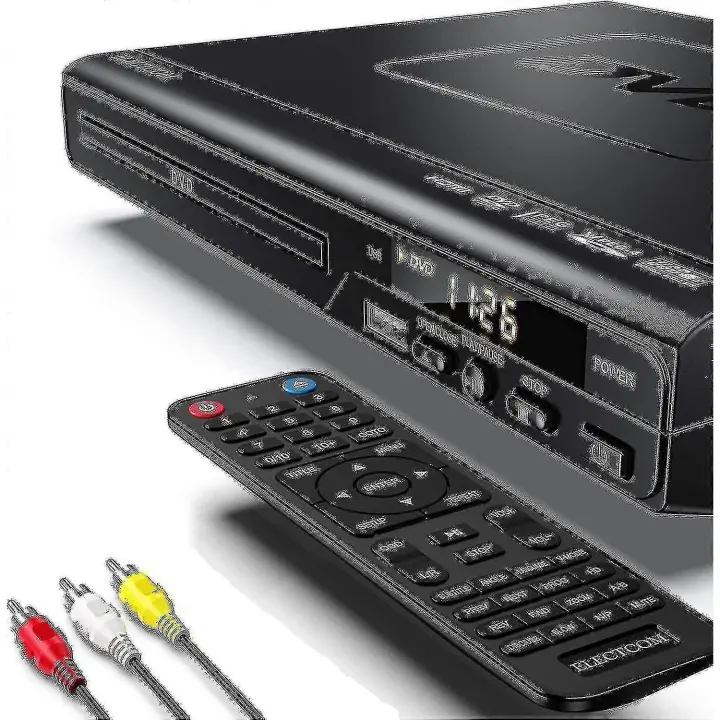 Reproductor de DVD para TV Blu-ray Reproductor de DVD con control remoto Cable Hdmi Wigslar - 1