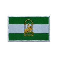 Parches tela bordados bandera ANDALUCIA. medidas 8x5 cm - details 0