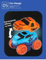 Juguete De Carriles Eléctricos Recargables Para Niños Con Coche De Goma Suave Y Flexible No Deriva Juego De Construcción DIY - details 4