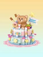 Decoración De Escritorio En Forma De Oso Helado Hamburguesa Bloques De Construcción Regalo De Cumpleaños Y Navidad Para Niños De 6 a 12 Años Material Plástico - details 0
