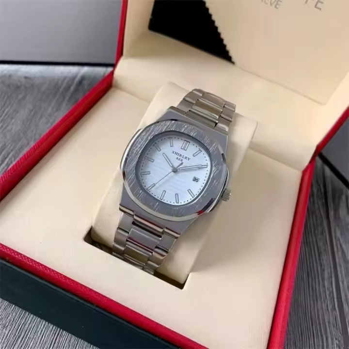 Reloj Nautilus Sports automático moneda caja de oro rosa esfera marrón reloj de hombre de acero inoxidable - 1