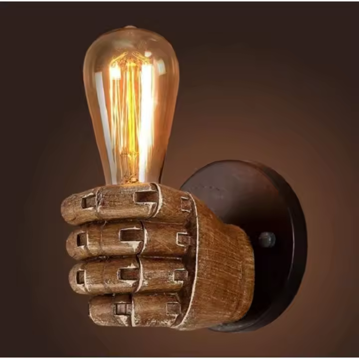 Antique  Wall Sconce, Vintage Industrial Wall Lamp E27 Edison Bulb Base for Corridor Kitchen Bedroom Restaurant Cafe Illuminated (Left Hand Light) - 1