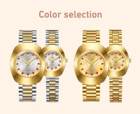 Reloj De Pulsera De Moda Para Mujeres Y Hombres Marca Japonesa Casual Reloj De Cuarzo Impermeable Acero Inoxidable Dorado - details 7