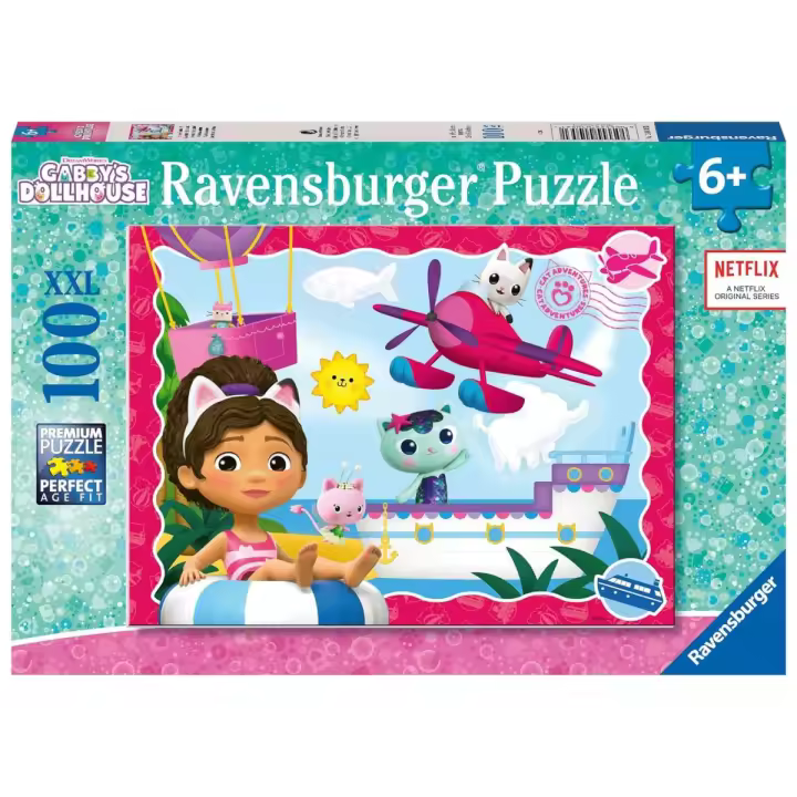 RAVENSBURGER PUZLE DE LA CASA DE MUÑECAS DE GABBY 100 PIEZAS XXL, 01053, TIENDA CON LICENCIA OFICIAL - 1