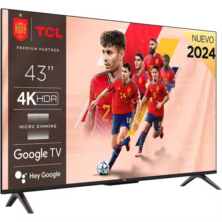Televisor LED 43"  TCL 43P61B | UHD 4K | HDR | Smart TV | Color Titanio - 1