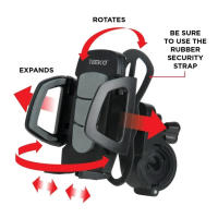TEMCO Soporte Movil para Bici, Soporte de bici para Telefono Movil con goma de seguridad para soporte de bicicleta para teléfono móvil, Sujeta celular universal para bicicleta de 4,5-7 pulgadas,  giratorio 360° Compatible con IPhone, Xiaomi, Samsung, etc - details 3
