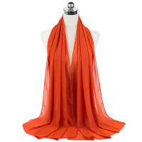 Nueva Elegante Bufanda De Mujer 2023 Modesta En Chiffón Sólido Tamaño Grande Abrazadora Para Cabeza Y Cuello Protección Solar Estilo Fashion - details 70
