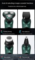 Afeitadora Eléctrica Inteligente Con Pantalla LCD Tríplice Cabeza Flotante Recargable Por USB Afeitadora De Barba Multi-función Para Hombre - details 5