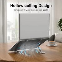 Soporte De Aleación De Aluminio Para Portátil Ajustable Plegable Portátil Para Computadora Bracket De Elevación Y Enfriamiento Antideslizante - details 3