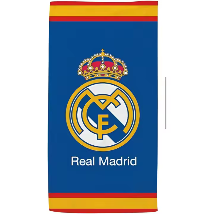 TOALLA PLAYA O PISCINA REAL MADRID MICROFIBRA TAMAÑO 140X70CM. NEW IMPORT - 1